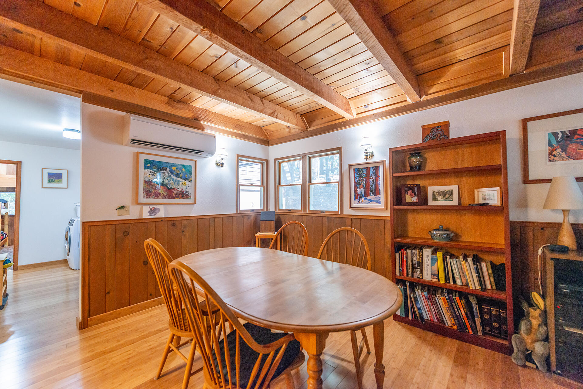 491 East Branch Road Weaverville, CA 96093 - Photo 38 of 59 a dining room with furniture and wooden floor