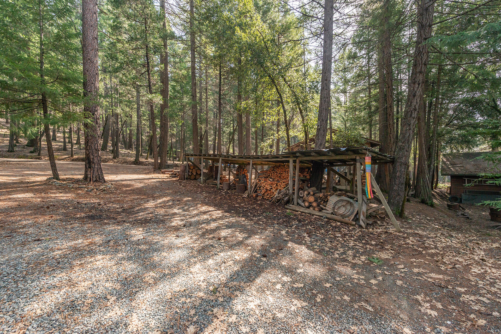 491 East Branch Road Weaverville, CA 96093 - Photo 10 of 59 a backyard of a house with table and chairs