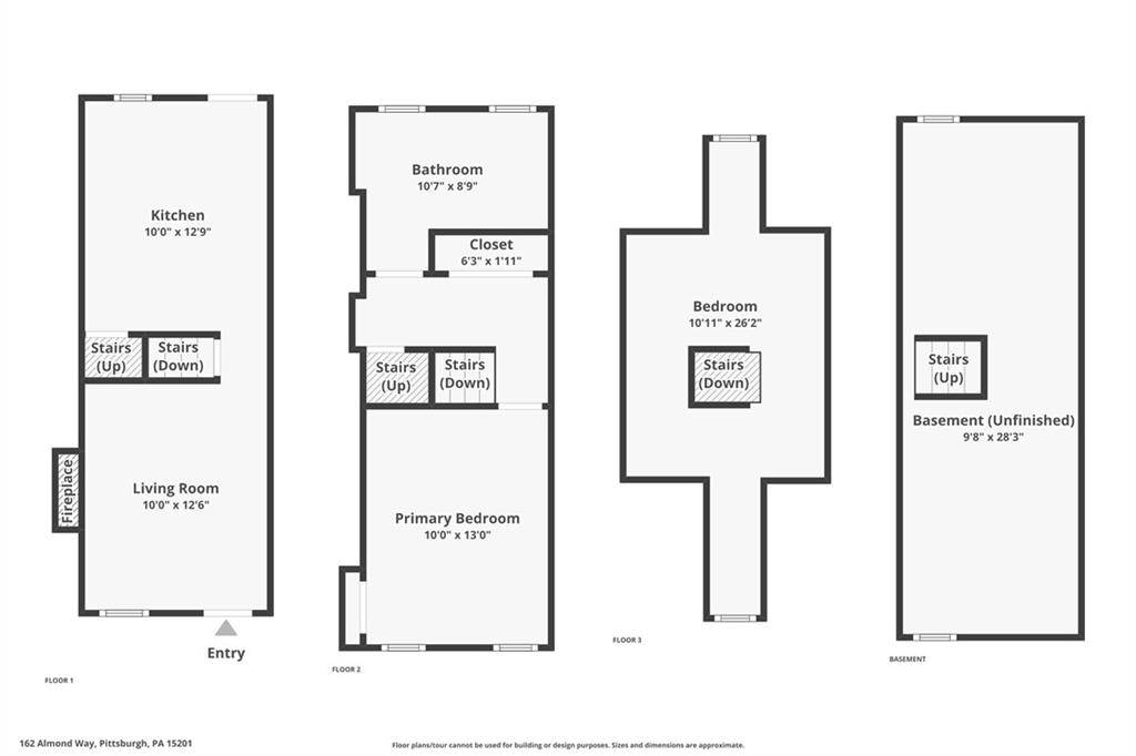 162 Almond Way Pittsburgh, PA 15201 - Photo 30 of 38 a picture of a floor plan