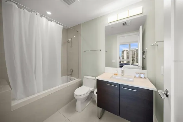 a front view of building with yard