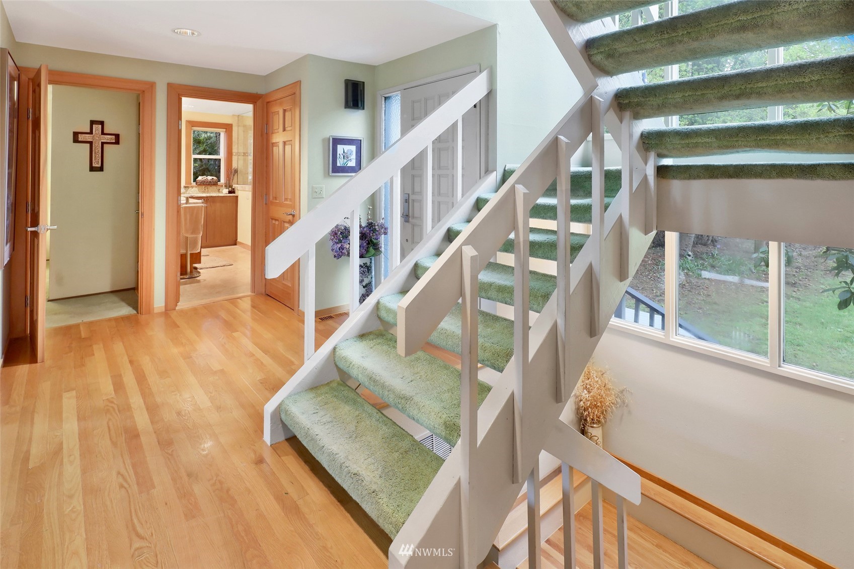 201 Middlefield Road Bellingham, WA 98225 - Photo 11 of 36 a view of entryway and hall with wooden floor