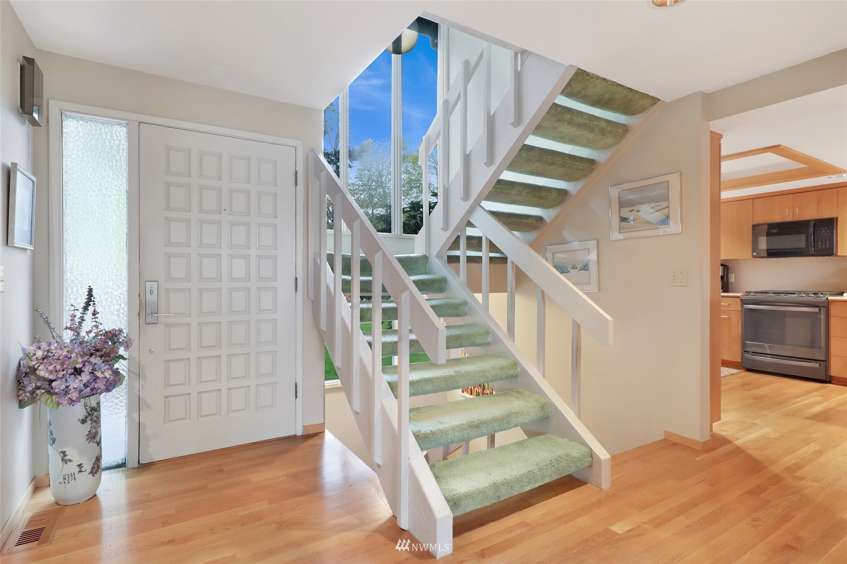 201 Middlefield Road Bellingham, WA 98225 - Photo 10 of 36 a view of entryway and hall with wooden floor