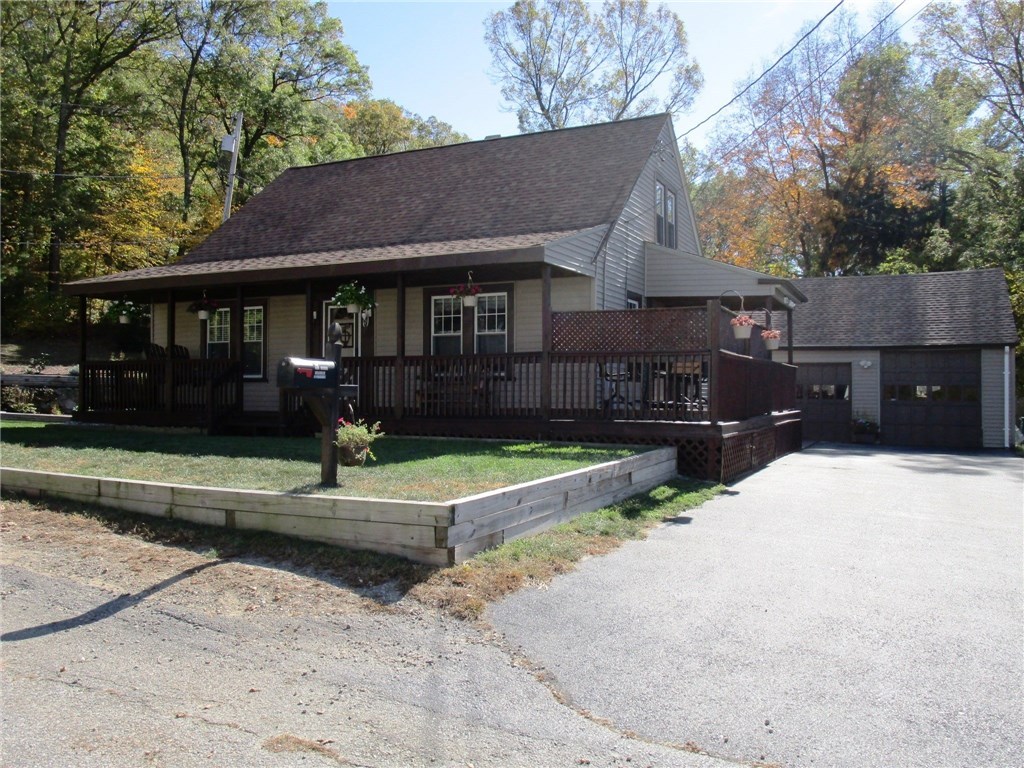 Exterior Front with 2 car garage