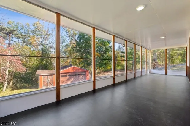 a view of a room with window