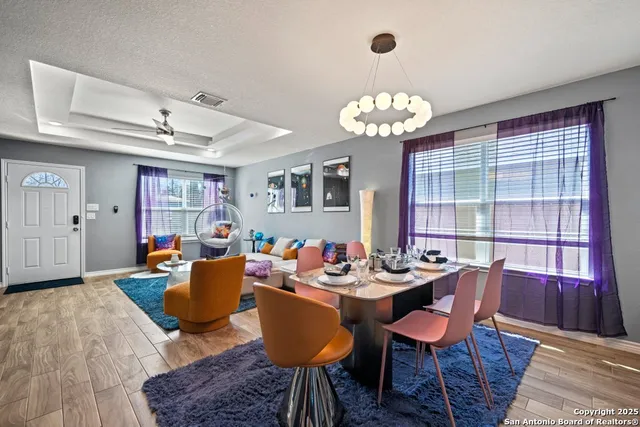 a outdoor space with furniture