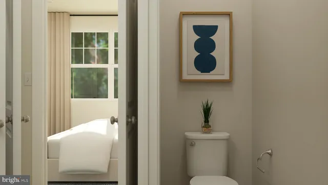 a bathroom with a toilet
