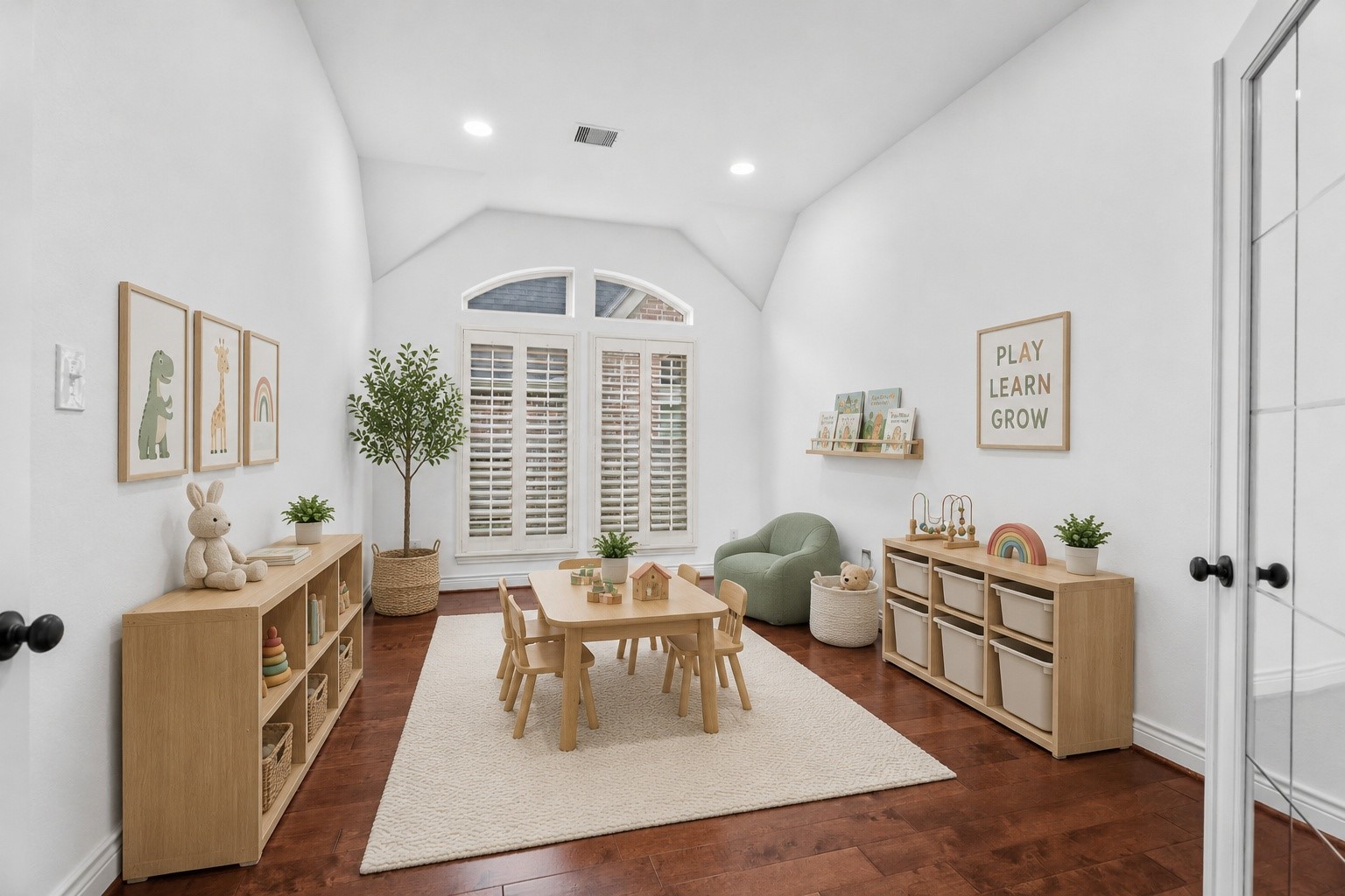 27318 Pendleton Trace Drive Spring, TX 77386 - Photo 5 of 48 Flex room with French doors virtually staged as a playroom.