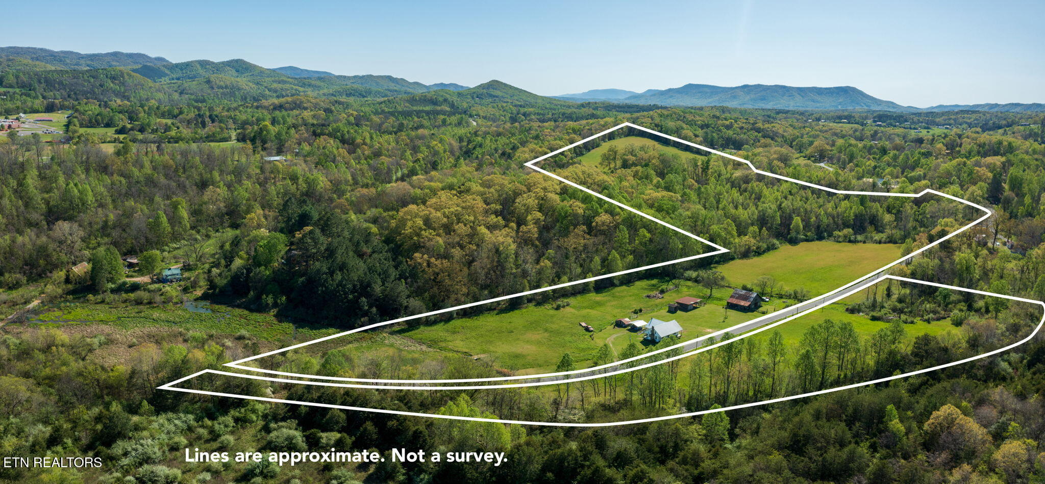 285 New Providence Road Tellico Plains, TN 37385 - Photo 24 of 45 homesandvideos aerials-11391 lines