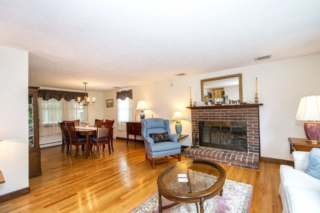 9 Heritage Road Hingham, MA 02043 - Photo 7 of 11 a living room with furniture a fireplace and wooden floor