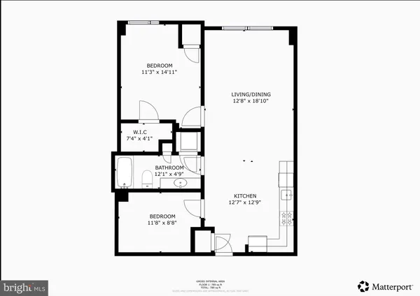 $2,800 | 440 L Street Northwest, Unit 512, Washington, DC 20001