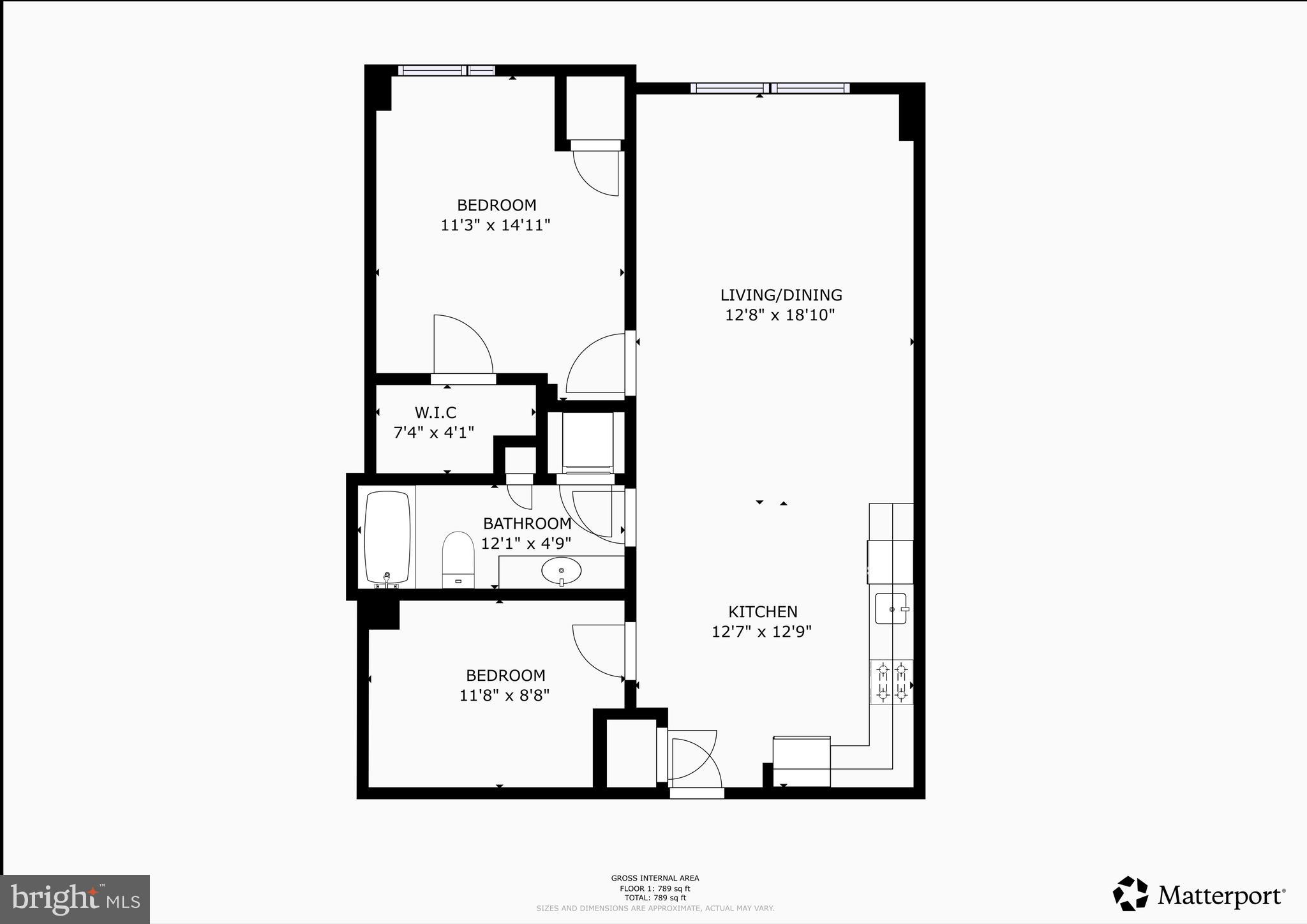 440 L Street Northwest, Unit 512 Washington, DC 20001 - Photo 21 of 21 Floor paln