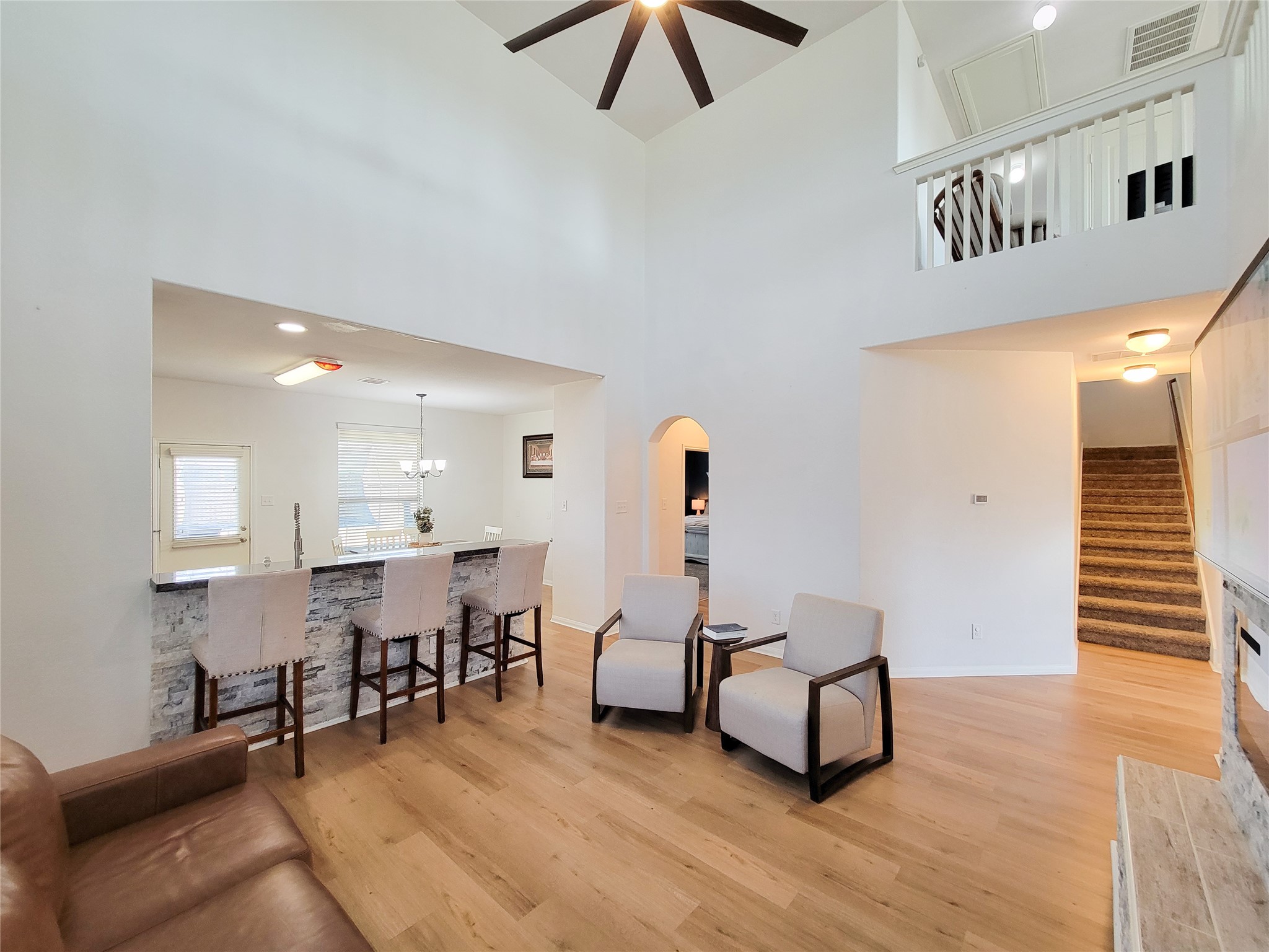 108 Sam Drive Dayton, TX 77535 - Photo 6 of 38 a living room with furniture and a wooden floor