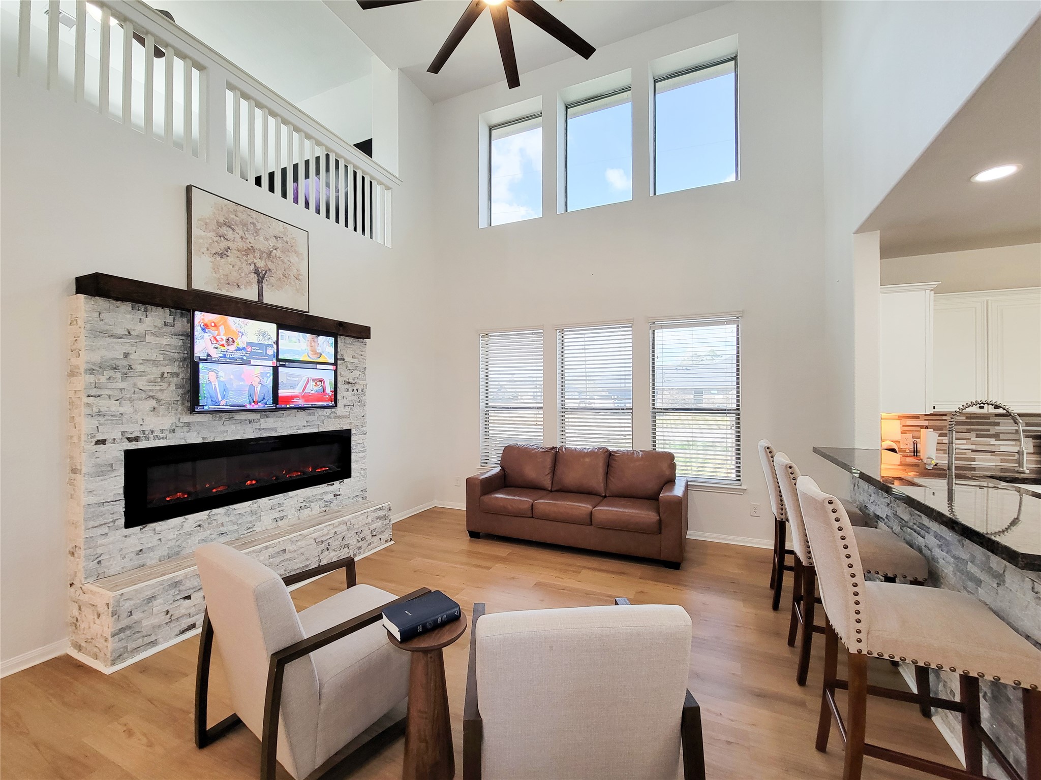 108 Sam Drive Dayton, TX 77535 - Photo 7 of 38 a living room with furniture and a flat screen tv
