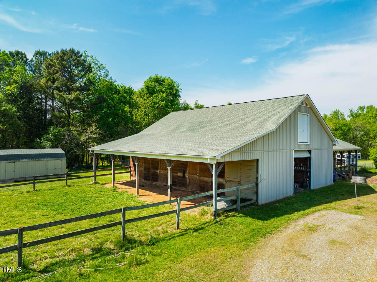 5916-5918 Laws Farm Road Rougemont, NC 27572 - Photo 1 of 69 Barn with 7 stalls and tack room