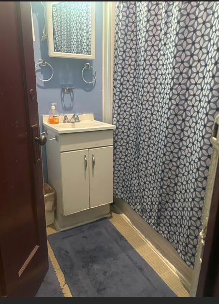 4622 South Indiana Avenue Chicago, IL 60653 - Photo 8 of 13 a bathroom with a sink toilet and shower