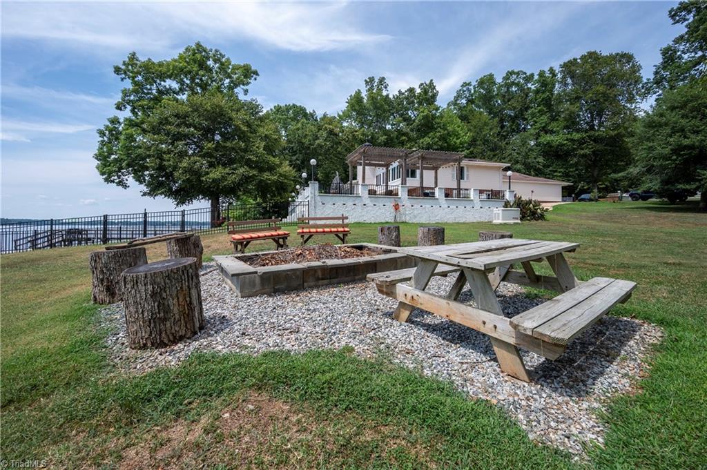2164 Beckner Road Lexington, NC 27292 - Photo 17 of 50 Picnic area with a fabulous firepit.
