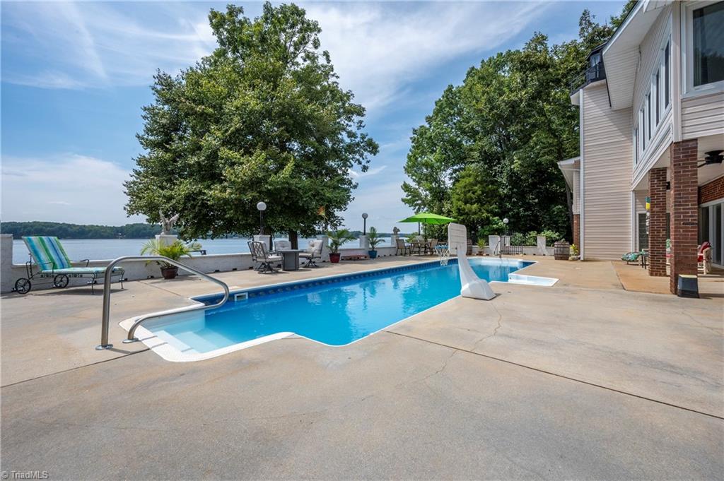 2164 Beckner Road Lexington, NC 27292 - Photo 6 of 50 Great view of the lake from the pool.