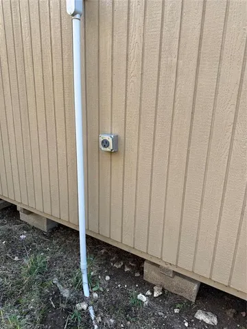 a backyard of a house