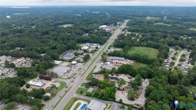 an aerial view of multiple house
