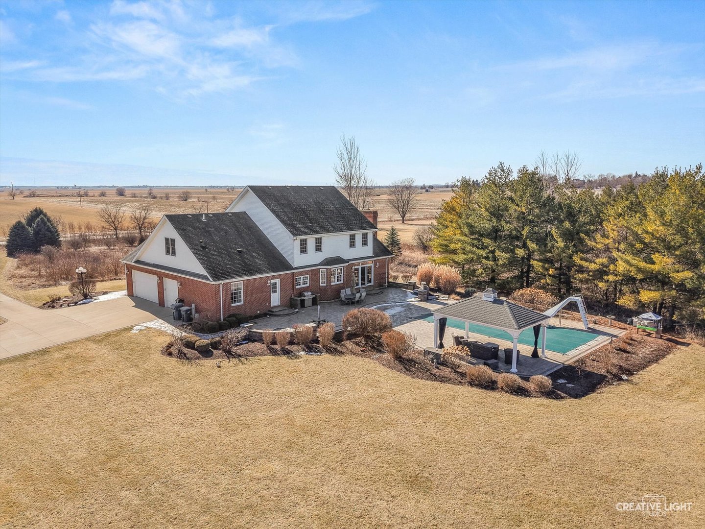 1651 Johnson Road Oswego, IL 60543 - Photo 3 of 60 an aerial view of a house with a yard and balcony