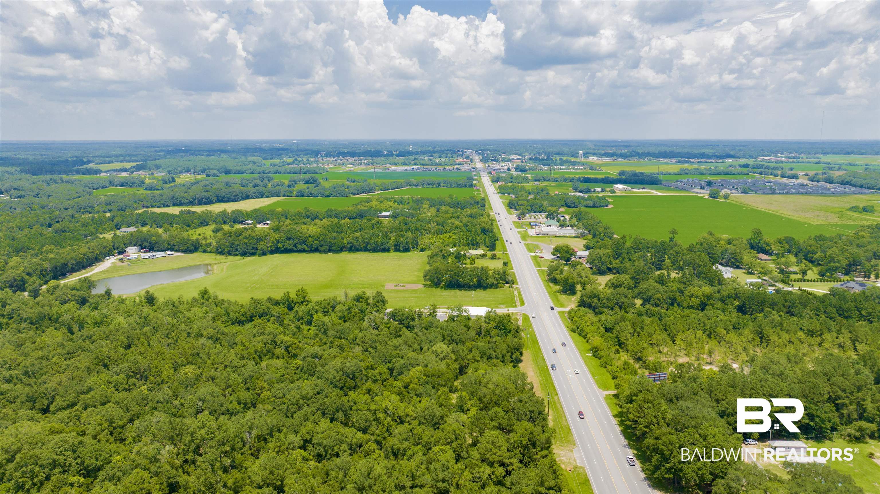 0 Vaughn Road Summerdale, AL 36580 - Photo 3 of 9 Bird's eye view of a large body of water and a forest