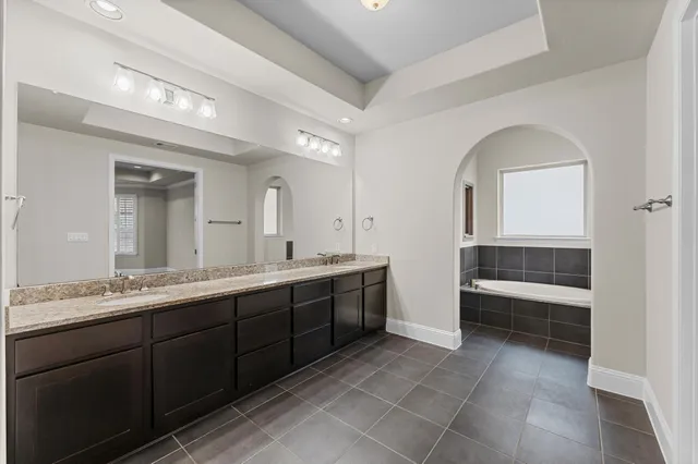 a storage room with a wooden floor