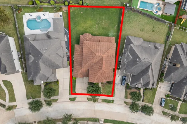 a view of street with houses