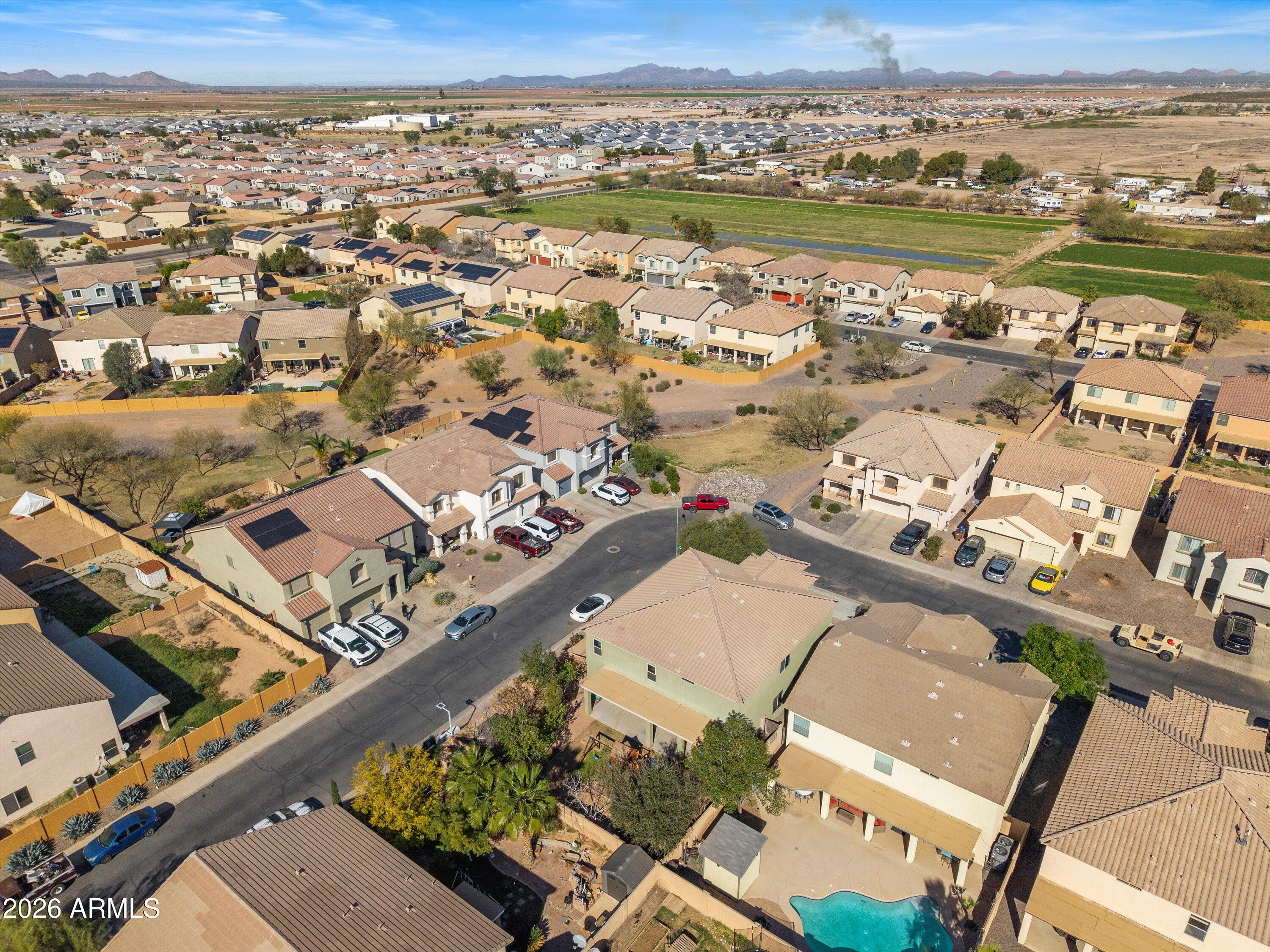 1231 West Ocotillo Street Coolidge, AZ 85128 - Photo 52 of 57 an aerial view of residential building with outdoor space