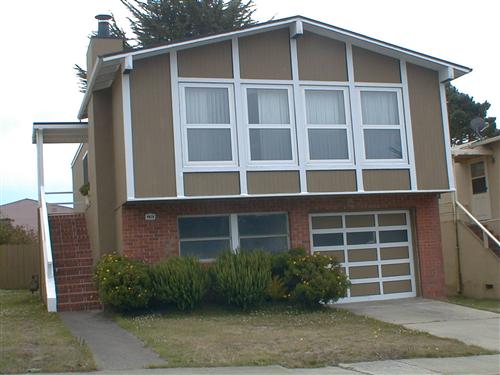 a front view of a house