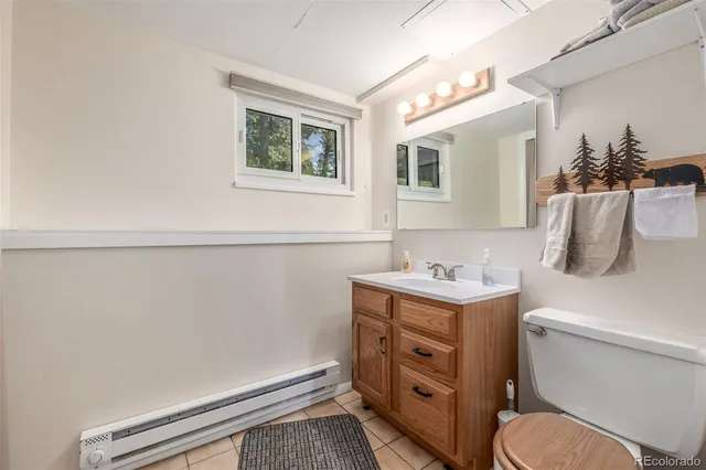 a view of a garden and a tree