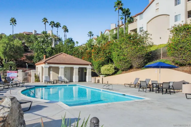 an outdoor view with patio