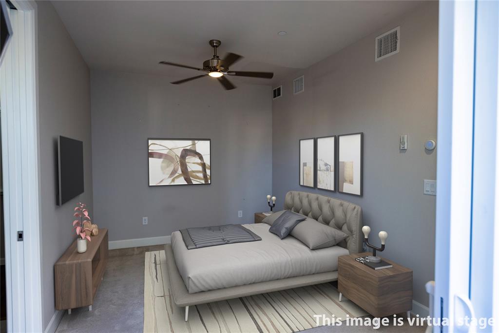 2016 North Fitzhugh Avenue, Unit 101 Dallas, TX 75204 - Photo 13 of 26 This Primary Bedroom is virtually Stage