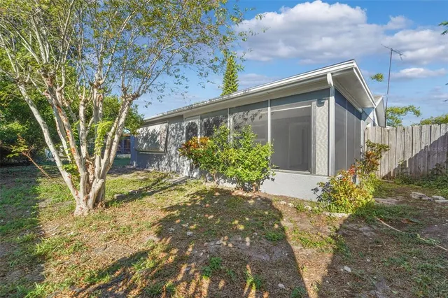 a backyard of house with green space