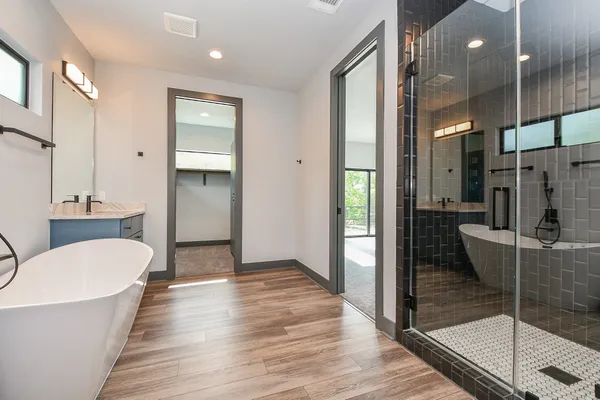 a view of a balcony with a garden