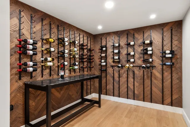 a view of a room with racks