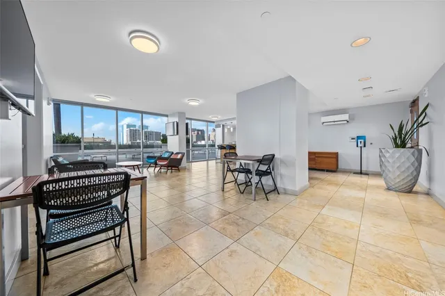 a room with furniture a table and a piano