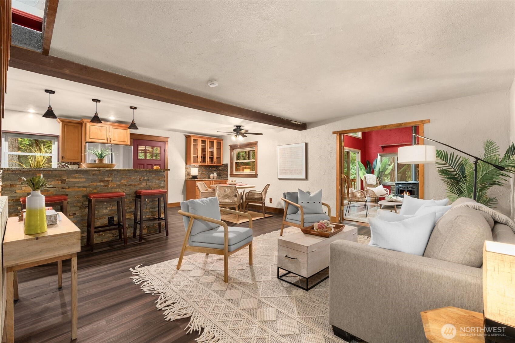 19124 Southeast 213th Street Renton, WA 98058 - Photo 7 of 33 a living room with furniture and wooden floor