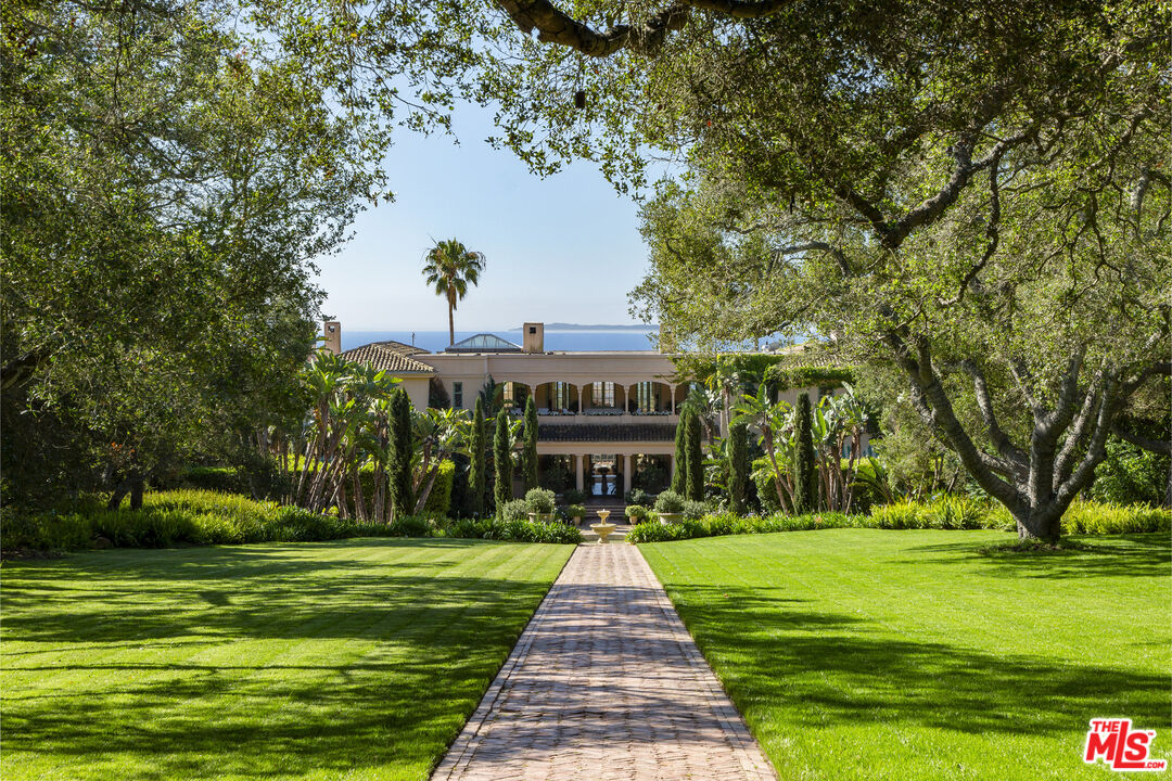 670 Hot Springs Road Montecito, CA 93108 - Photo 35 of 36 a front view of a building with a garden