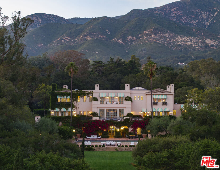 670 Hot Springs Road Montecito, CA 93108 - Photo 36 of 36 an aerial view of a house with a garden