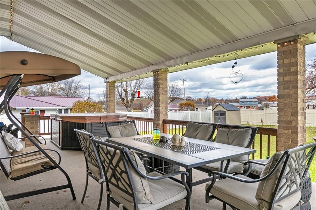 708 Hancock Street Perryopolis, PA 15473 - Photo 32 of 36 a view of a chairs and table in the balcony