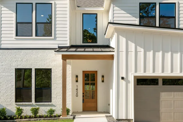 a view of a door of the house
