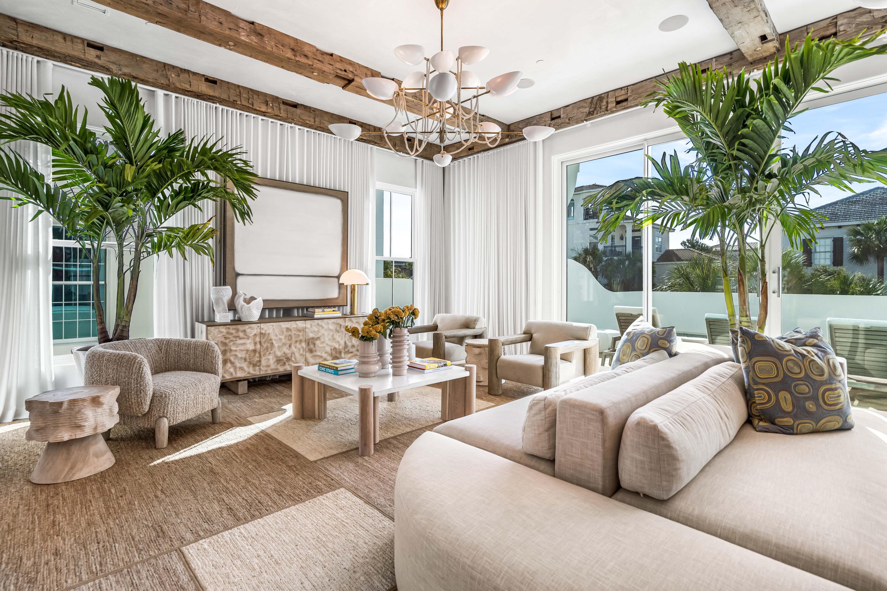 Lot 14 Elysee Ct Inlet Beach Inlet Beach, FL 32461 - Photo 16 of 50 a living room with furniture and a large window