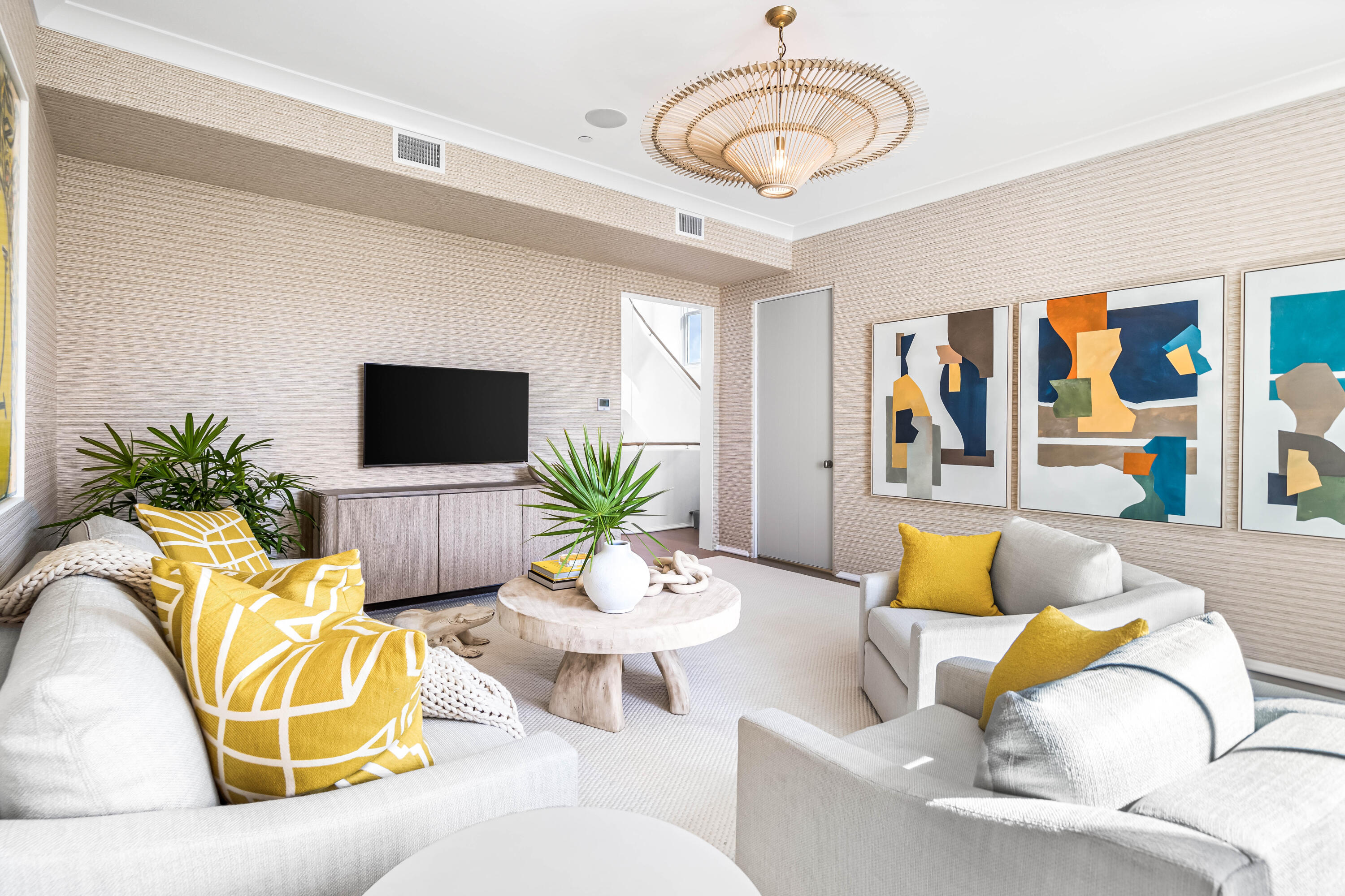 Lot 14 Elysee Ct Inlet Beach Inlet Beach, FL 32461 - Photo 38 of 50 a living room with furniture and a flat screen tv