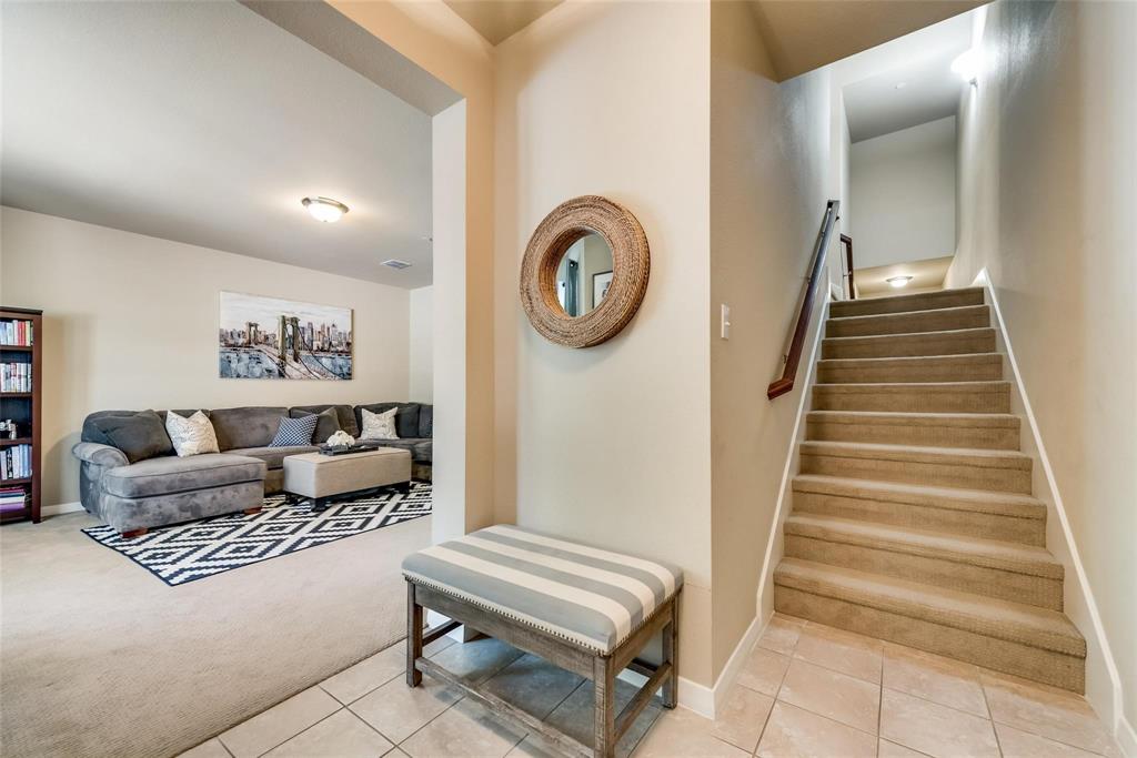 3943 Asbury Lane Addison, TX 75001 - Photo 3 of 29 a living room with furniture and a wooden floor