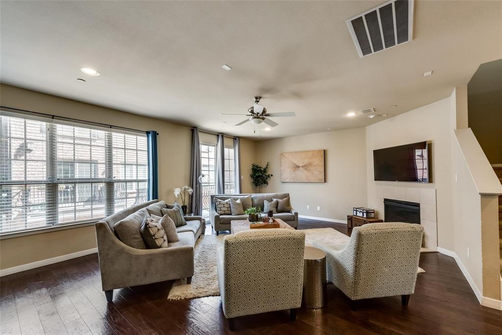 3943 Asbury Lane Addison, TX 75001 - Photo 9 of 29 a living room with furniture and a large window