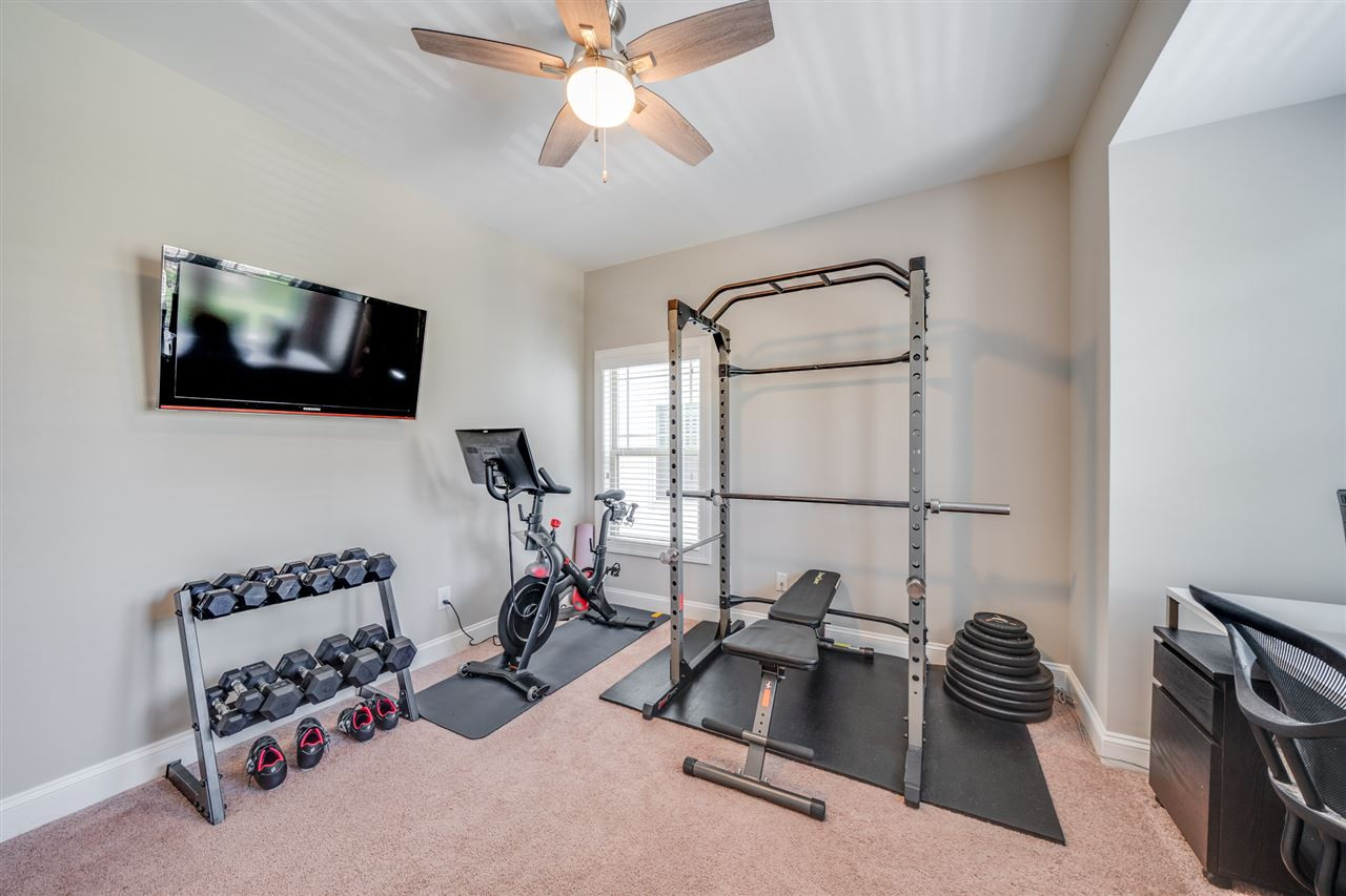 1338 Rodessa Run Raleigh, NC 27607 - Photo 20 of 27 Bedroom currently used as an office or work out area. Bedroom
