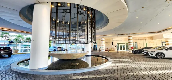 a view of car parked in the parking