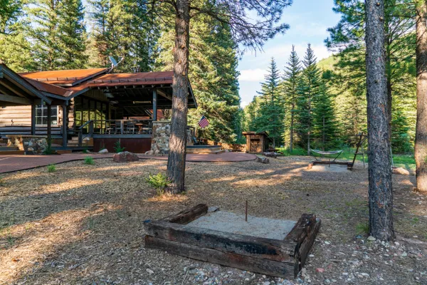 a view of a park with tree s