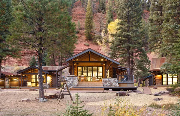 a bench is sitting in middle of a building