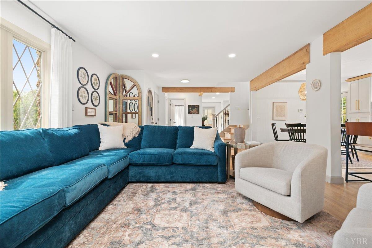 181 Mobley Mountain Road Amherst, VA 24521 - Photo 38 of 98 a living room with furniture and a large window
